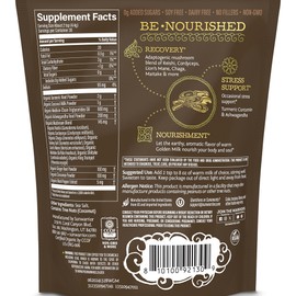 Sunwarrior Organic Matcha Mushroom Powder Supplement | Mushroom Matcha Coffee Alternative Blend of Ceremonial Grade | 90g Pouch 30 Servings Be Well