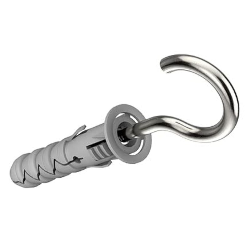 Keple C-shaped Hook Screws with Dowels 12/7.5X97, Eye Screws, Self
