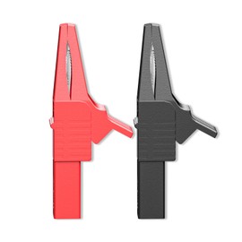 Goupchn 2PCS Heavy Duty Alligator Clips Full Insulated Safe Crocodile Clips with 4mm Banana Jack Socket for Automotive Car Battery Electrical Testing