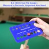 MoyanSuper Cue Tip Gauge for Billiards, Measures 8.5mm–15mm Plastic Cue