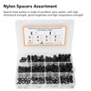 150Pcs Nylon Spacers Assortment Round Plastic for Screws Hardware Standoff
