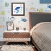 FINGERINSPIRE 9 Pcs Summer Ocean Painting Stencil with Brush 30x30cm