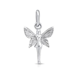 DTPsilver® 925 Sterling Silver Guardian Angel Pendant - Without Curb Chain