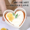 AOTASO Silicone Heart Shaped Cake Pans 10 Inch Large Heart