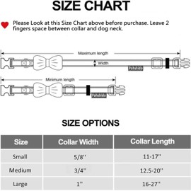 Pohshido Valentine's Day Dog Bow Tie Collar Adjustable Pink Heart Pattern for Large Medium and Small Dogs Perfect for Puppies and Pets