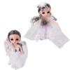 2pcs 6.7 Inch Girl Doll Joint Movable Exquisite Lovely Doll