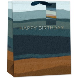 Design By Violet West Coast Design Happy Birthday Paper Gift Bag With Gift Tag Presents Gift Bag For Him Large