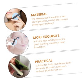 Healeved 6pcs Dual Use Makeup Sponge Puff for Foundation Concealer Blush Soft Water-activated Applicators for Smooth Application and Even Coverage