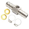 Fuel Line T Fitting Adapter 304 Stainless Steel Pressure Gauge