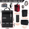 bvya Tactical Car Back Seat Organizer with 4 Molle Pouches