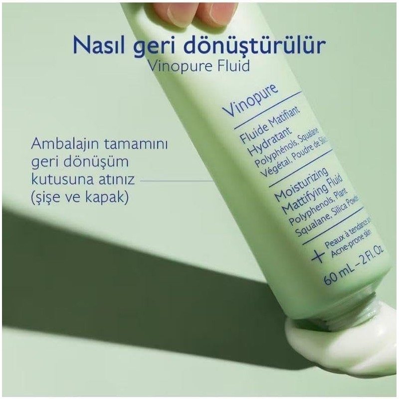 Caudalie Vinopure Fluido Matificante Hidratante - 60 mL