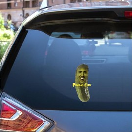 AS Picolas Cage Sticker Decal - 5 Inch Bumper Sticker for Cars, Trucks, SUVs, Vans, Windows, Laptops | Vinyl Vehicle Decal | Funny Movie Quote Sticker
