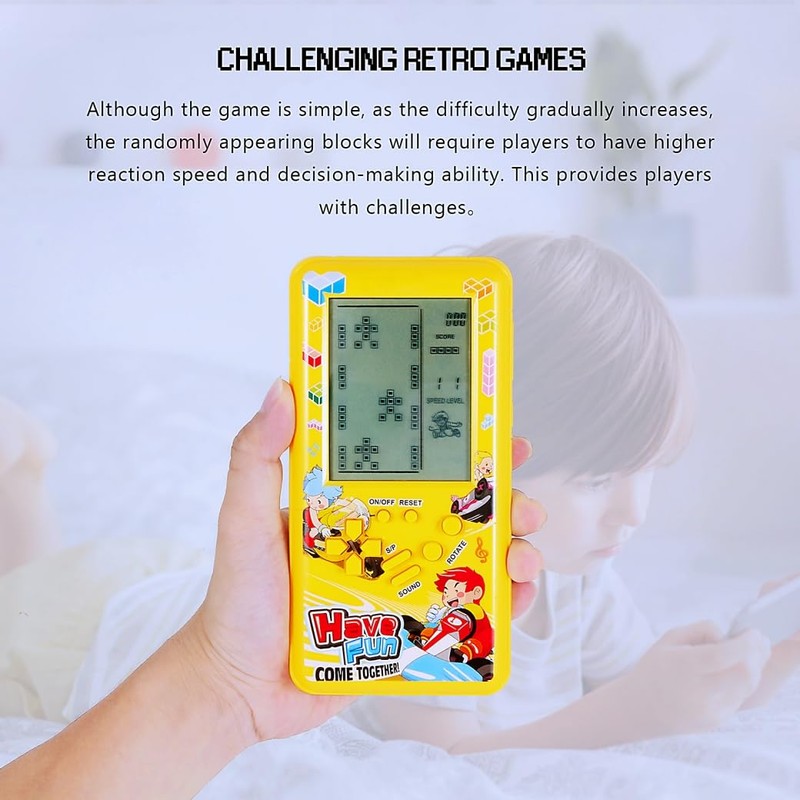 CZT Large Screen Block Game Console with 23 Games x