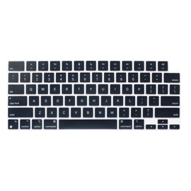 Keyboard Skin Compatible for MacBook Air 15.3" 13.6" M4 M3 M2 A3241 A3114 A2941 A3240 A3113 A2681, MacBook Pro 14 16 inch M5 M4 M3 M2 A3434 A3112 A3401 A3185 A2992 A2918 A3403 A3186 A2991 (Black)
