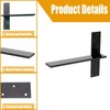 18" Heavy Duty Floating Shelf Bracket (1-Pack) - 3/8" Thick