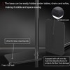 Projector Floor Stand with Adjustable Height 29.9 - 52.7 inch,
