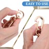 Metal Rotating Snap Hooks Clip, 2Pcs Golden Key Ring Heavy
