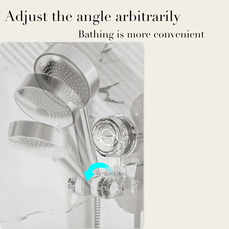 Suction Cup Shower Head Holder Wall Mount,No Drilling, Removable ,Height