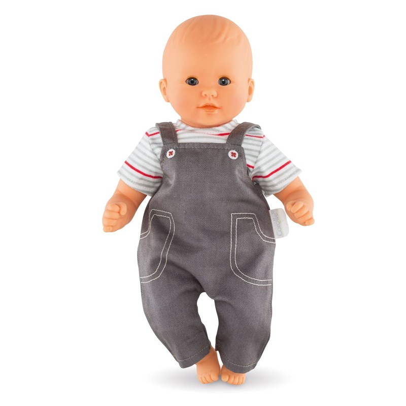 Corolle 12-Inch Bb Smock and Denim Overall Outfit