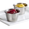 Nechtik Small Sauce Cups, Stainless Steel Ramekin Dipping Sauce Cup,