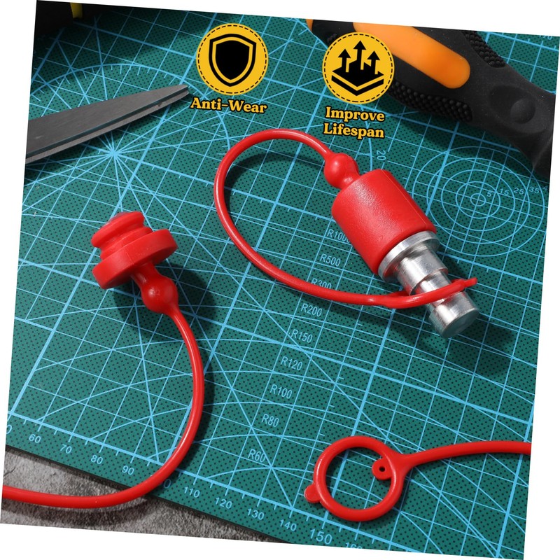 2 Sets Plug Dust Cap Hydraulic Quick Coupling Dust Cap