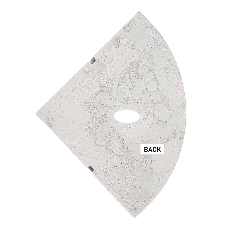 Tenedos Resin Decor 8 Inches Corner Shower Shelf – White