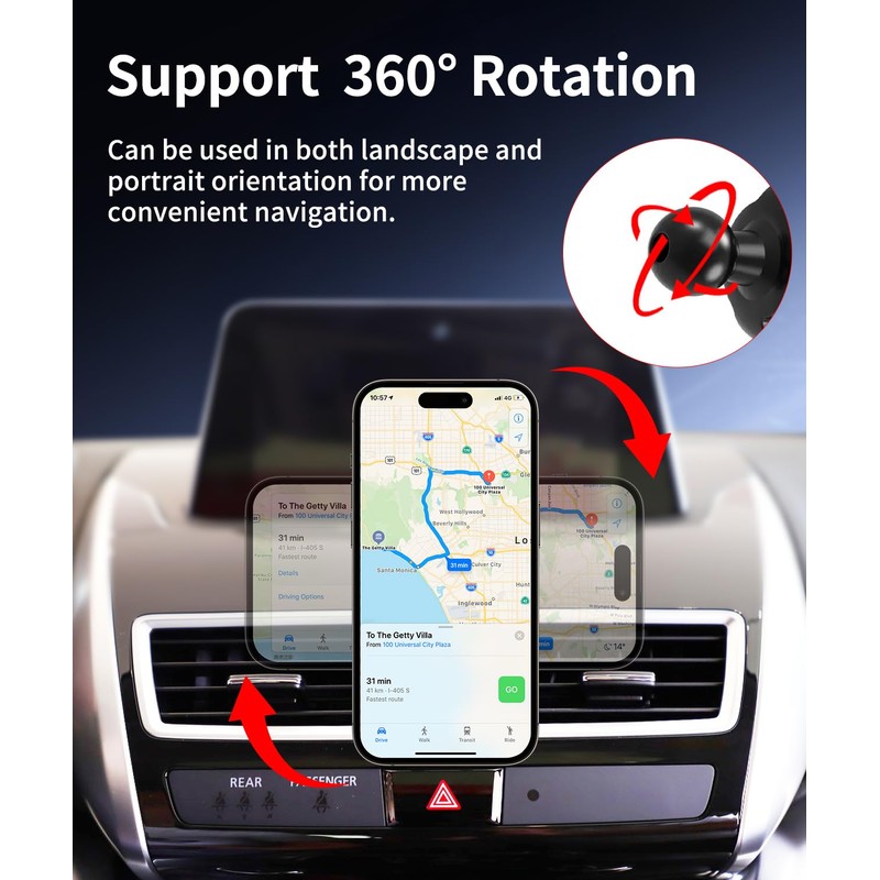 Lxkyanteu Car Phone Holder for Mitsubishi Eclipse Cross 2018-2026 Auto