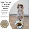 Dog Lick Bowl,Anxiety Relief Slow Feeder Dog Lick Mat Treat