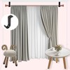 Kowibcl Curtain Rod Brackets for Ceiling-Mounted, Drapery Rod Holder for