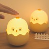 Myratts Cute Eggshell Chick Night Light, 7 Colors Dimmable Chick