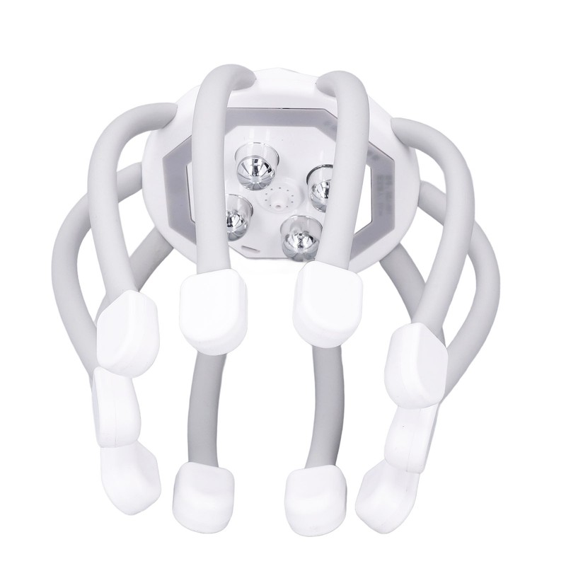 Electric Claw Head Massager with Heating 4 Modes Red LED