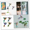 Mipcase 4Pcs Metal Hummingbird Wall Art Sturdy Iron Decor for