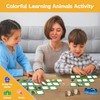 zheyistep 100 PCS Animal Matching Game for Kids Toddlers Memory