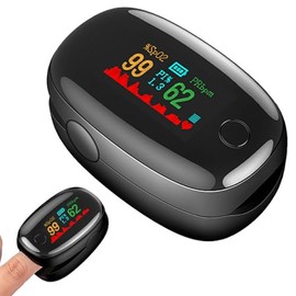 Oximetro digital,Oxímetro de Pulso de Dedo con Pantalla OLED, Monitor Digital de Frecuencia Cardíaca PR y Saturación de Oxígeno en Sangre SpO2, Para  