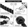 Taeku Tricep Rope, Exercise Cable Machine Attachment Heavy Duty Long