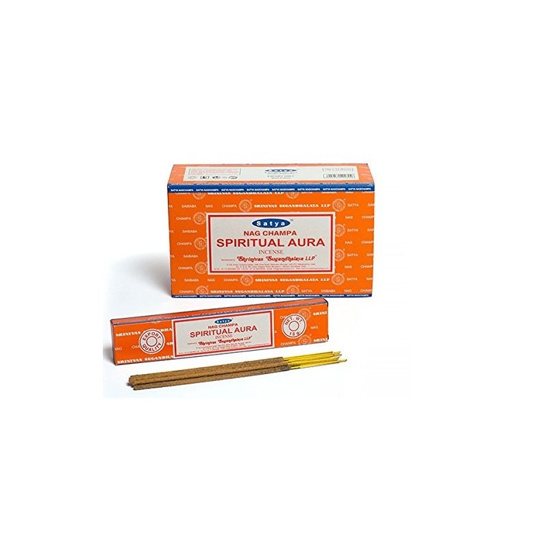 3 X SPIRITUAL AURA Satya Nag Champa Incense Sticks Packs