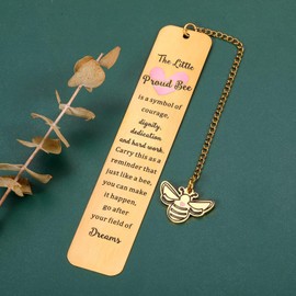 Teacher Gifts for Women Men Teacher Appreciation Gifts for Women Retirement Gifts Back to School Gifts Valentines Day Gifts for Him Her Bee Bookmarks Teacher Gifts for Christmas Stocking Stuffers