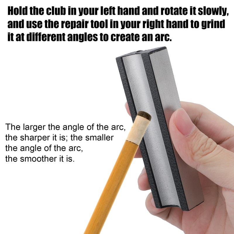 Gosknor Pool Cue Tips Shaper, Pool Stick Tip Repair Tool