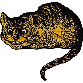 Klicnow Cheshire Cat Embroidered Patch 8cm x 8cm