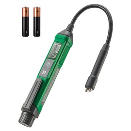 TESMEN TBF-200 Brake Fluid Tester with 8.5-Inch Corrosion Resistance Gooseneck Probe, High-Precision Brake Fluid Tester Pen with Data Hold, 3 Colors Backlight Alarm for DOT3, DOT4, DOT5.1-Green
