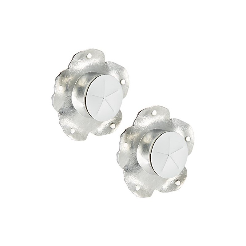HKB SPORTS HK76 Hibiscus Silver License Plate Bolt Cap