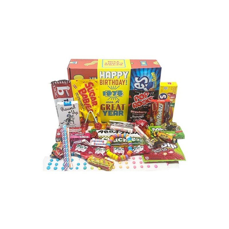 RETRO CANDY YUM ~ 1978 48th Birthday Gift Box Nostalgic