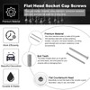PATIKIL M5 x 60 mm Flat Head Socket Cap Screws,