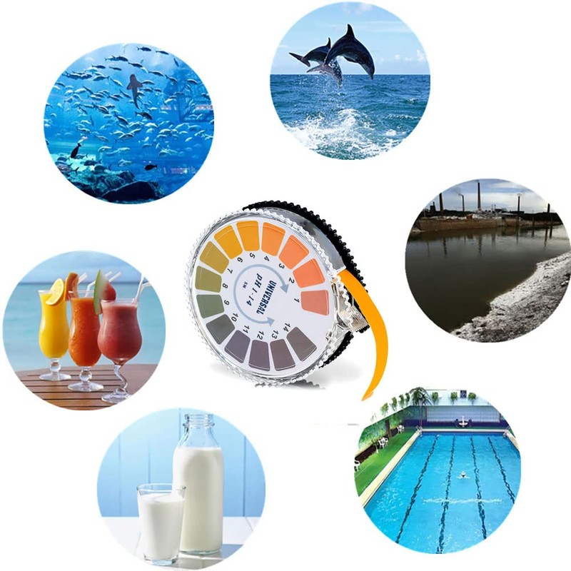 2PCS Universal pH Test Paper Strips pH Test Strips Roll,