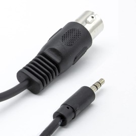 1m DIN 5 Pin 3.5mm Jack Midi Audio Cable Professional Cable Suitable for Bang & Olufsen Systems Black