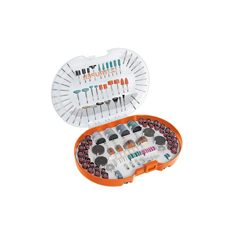Truper MOTO-KIT-276, Juego de Accesorios para Herramienta rotativa, 276 pzas,