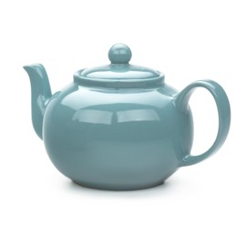 RSVP Large Stoneware 6-Cup Teapot, Turquoise