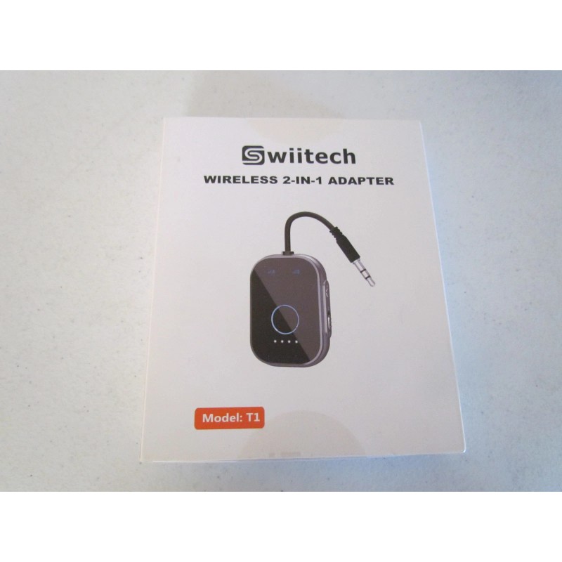 Swiitech T1 Bluetooth Transmitter Receiver for TV 2-in-1 Bluetooth 5.3