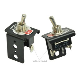 Bracket for Panel Mount Electrical Components Like Push Button Circuit Breaker , Toggle Switch, Led Indicator Panel Mount Connector, Fuse and More