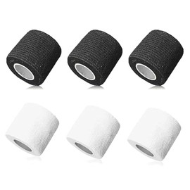 Venda Autoadhesiva Elástica 5cm x 4.5m, Kinesiotape Deportivo en 6 Colores, Cinta Transpirable y Ajustable para Muñeca, Tobillo y Estiramiento Atlétic